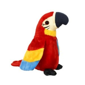 Jucarie interactiva, papagalul vorbitor multicolor , repeta tot ce aude, 18cm, Baterii incluse, Oferte Shop