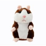 Jucarie de plus interactiva, hamster maro , repeta tot ce aude, 15cm, Baterii incluse, Oferte Shop