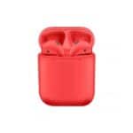 Casti audio I100S, Wireless, Bluetooth 5.0, Touch Control, Bass, dock de incarcare inclus, Rosu, Oferte Shop