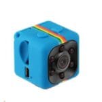 Mini camera metalica SQ11 PRO cu functie foto-video, suporta memorieSD 32GB, iesire AV,Turcoaz, suport prindere inclus, Oferte Shop