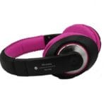 Casti Bluetooth Soundvox™ TM cu microfon, Over The Ear, Radio FM, Negru-Roz, Oferte Shop