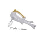 Mixer cu blender 2 in 1, 5 trepte de viteza, functie turbo, Alb-Galben, design ergonomic, 350 W, New Generation by Oferte Shop