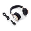 Casti audio Bluetooth 4.2, si MicroSD, Microfon, Auriu,DJ