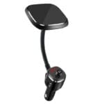 Suport telefon pentru masina cu incarcare wireless QI, Fast Charge, Bluetooth 5.0, Modulator FM, USB, Hands Free, Oferte Shop