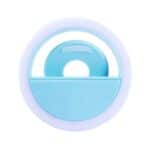 Inel LED selfie Flash Light, Blue Fashion Ring, 3 moduri de lumina, baterie inclusa, Oferte Shop