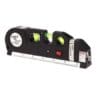 Nivela cruce, orizontal si vertical, boloboc 3 bule, ruleta 2.5m si rigla aluminiu 15cm, multifunctionala 4 in 1 Laser orizontal, All in one by Oferte Shop