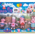 Set 4 figurine Peppa Pig, 25 cm, + 3 ani, New Generation by Oferte Shop