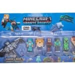 Set 8 figurine tip Minecraft, 35 cm, + 3 ani, New Generation by Oferte Shop
