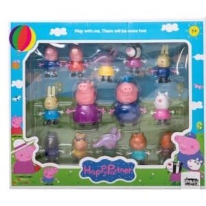 Set 14 figurine purcelusi Peppa Pig, 40 cm, + 3 ani, Oferte Shop