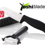 Yoshi Blade - set cutite bucatarie si dispozitiv ceramic pentru cojire