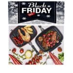 Tigaie dubleta Magic - Doua tigai in loc de una! Gatiti rapid, usor si fara grasime!